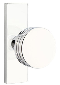 Emtek Bern Modern Door Knob with 1.5 Inch x 5 Inch Stretto Rosette