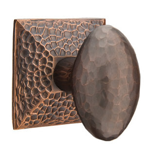 Emtek Hammered Egg Knob - Oil Rubbed Bronze