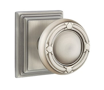Emtek Ribbon & Reed Knob with Wilshire Rosette