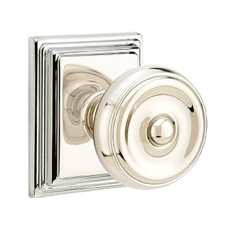 Emtek Waverly Knob with Wilshire Rosette