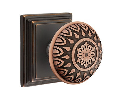 Emtek Lancaster Knob with Wilshire Rosette