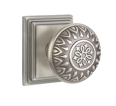 Emtek Lancaster Knob with Wilshire Rosette