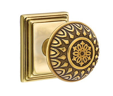 Emtek Lancaster Knob with Wilshire Rosette
