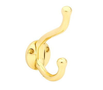 Emtek Brass Robe Hook Polished Brass