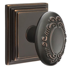 Emtek Victoria Knob with Wilshire Rosette