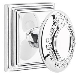 Emtek Victoria Knob with Wilshire Rosette