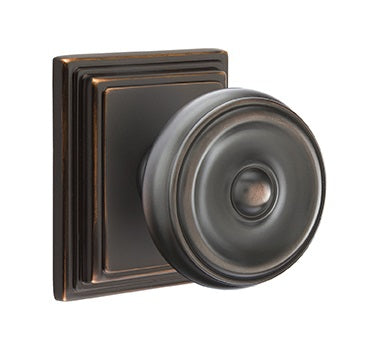 Emtek Waverly Knob with Wilshire Rosette