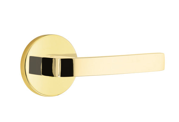 Emtek Breslin Interior Mortise Lever with Disk Rosette