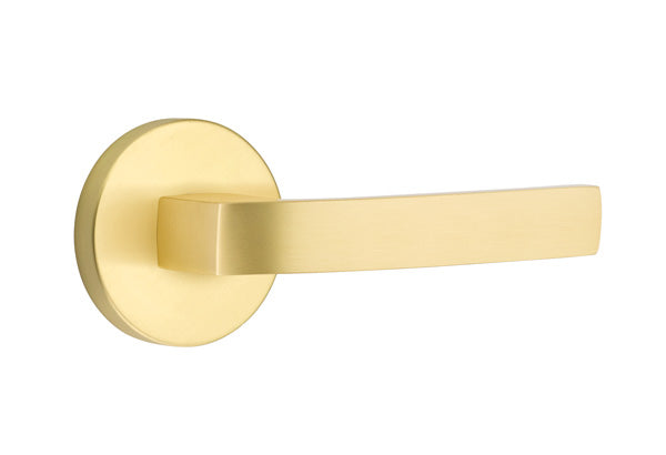 Emtek Breslin Interior Mortise Lever with Disk Rosette