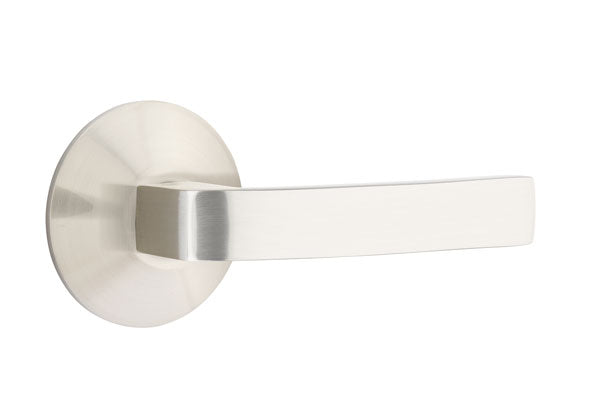 Emtek Breslin Interior Mortise Lever with Modern Rosette