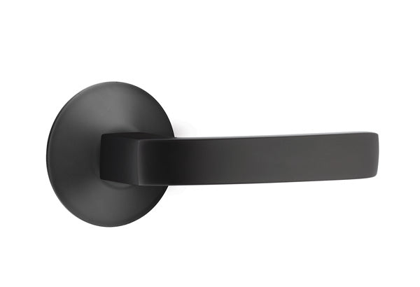 Emtek Breslin Interior Mortise Lever with Modern Rosette