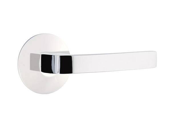 Emtek Breslin Interior Mortise Lever with Modern Rosette