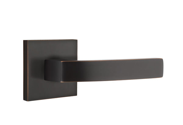 Emtek Breslin Interior Mortise Lever with Square Rosette