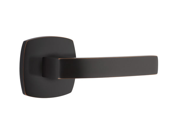 Emtek Breslin Interior Mortise Lever with Urban Rosette