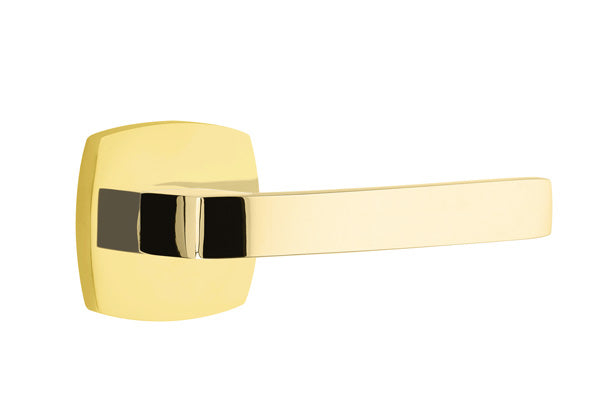 Emtek Breslin Interior Mortise Lever with Urban Rosette