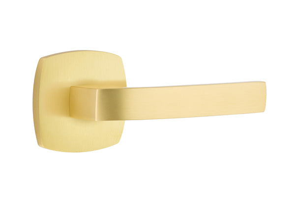 Emtek Breslin Interior Mortise Lever with Urban Rosette