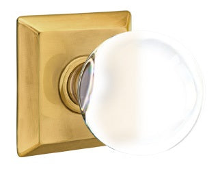 Emtek Bristol Interior Mortise Knob with Quincy Rosette