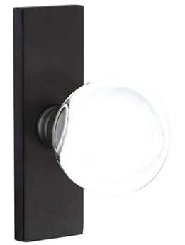 Emtek Bristol Modern Door Knob with 1.5 Inch x 5 Inch Stretto Rosette
