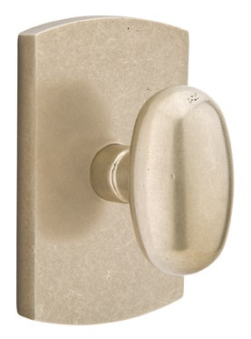 Emtek Bronze Egg Sandcast knob - Style #4 Rosette