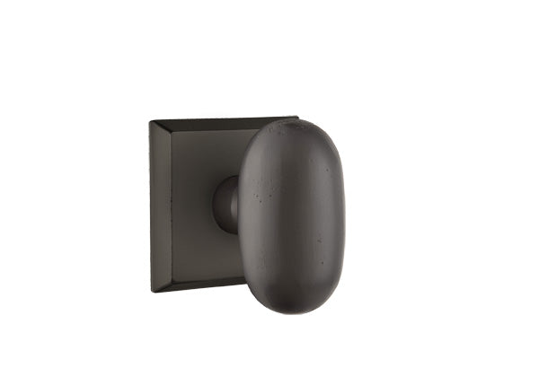 Emtek Bronze Egg Sandcast knob - Style #6 Rosette