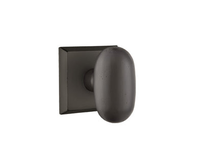 Emtek Bronze Egg Sandcast knob - Style #6 Rosette