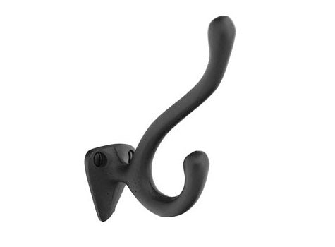 Emtek Sandcast Bronze Robe Hook Flat Black
