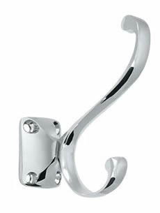 Deltana Solid Brass Heavy Duty Coat and Hat Hook - Polished Chrome