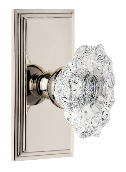 Grandeur Carre Plate with Biarritz Knob