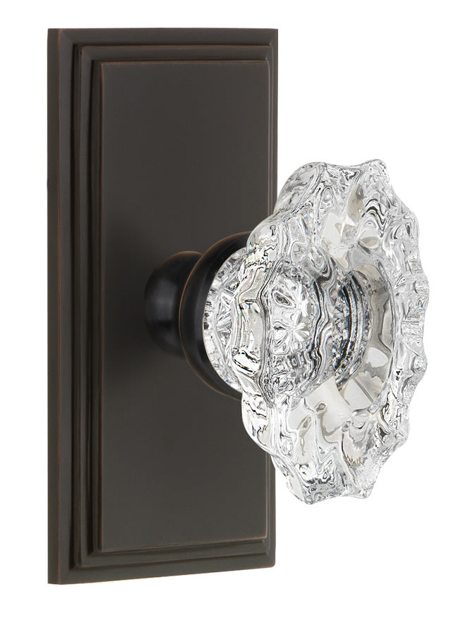 Grandeur Carre Plate with Biarritz Knob
