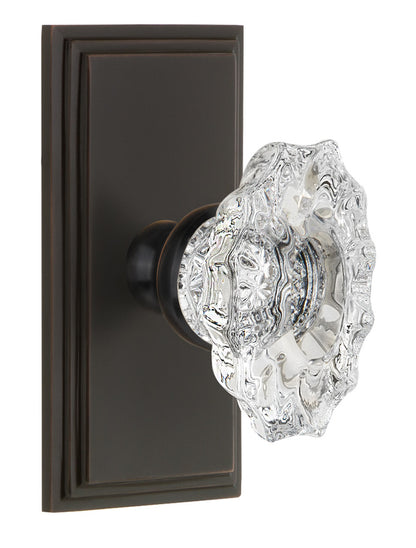 Grandeur Carre Plate with Biarritz Knob