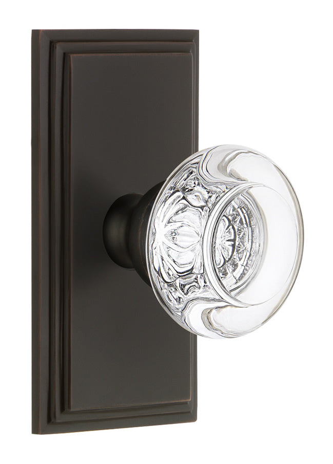 Grandeur Carre Plate with Bordeaux Knob