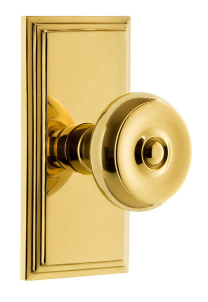 Grandeur Carre Plate with Bouton Knob