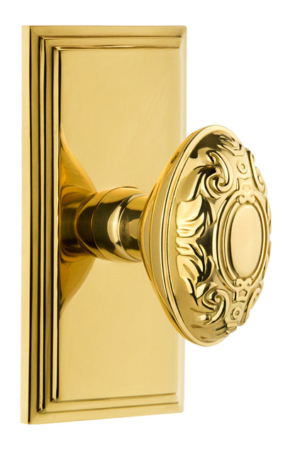 Grandeur Carre Plate with Grande Victorian Knob