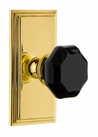 Grandeur Carre Plate with Lyon Knob