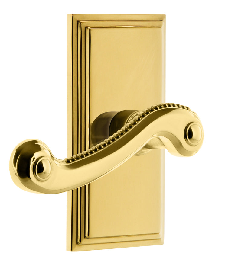 Grandeur Carre Plate with Newport Lever