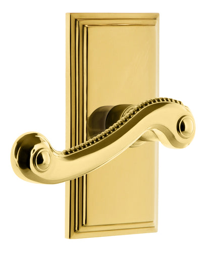 Grandeur Carre Plate with Newport Lever
