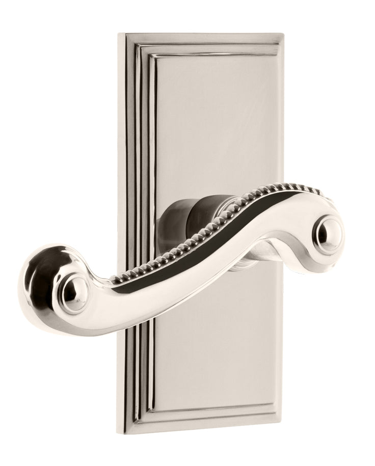 Grandeur Carre Plate with Newport Lever