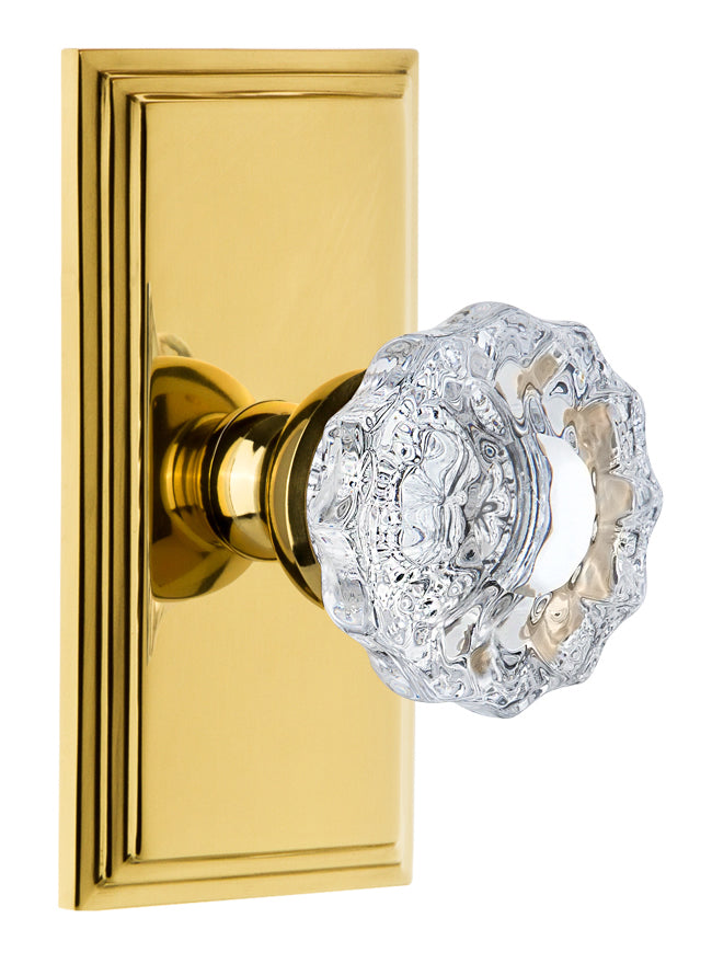 Grandeur Carre Plate with Versailles Knob