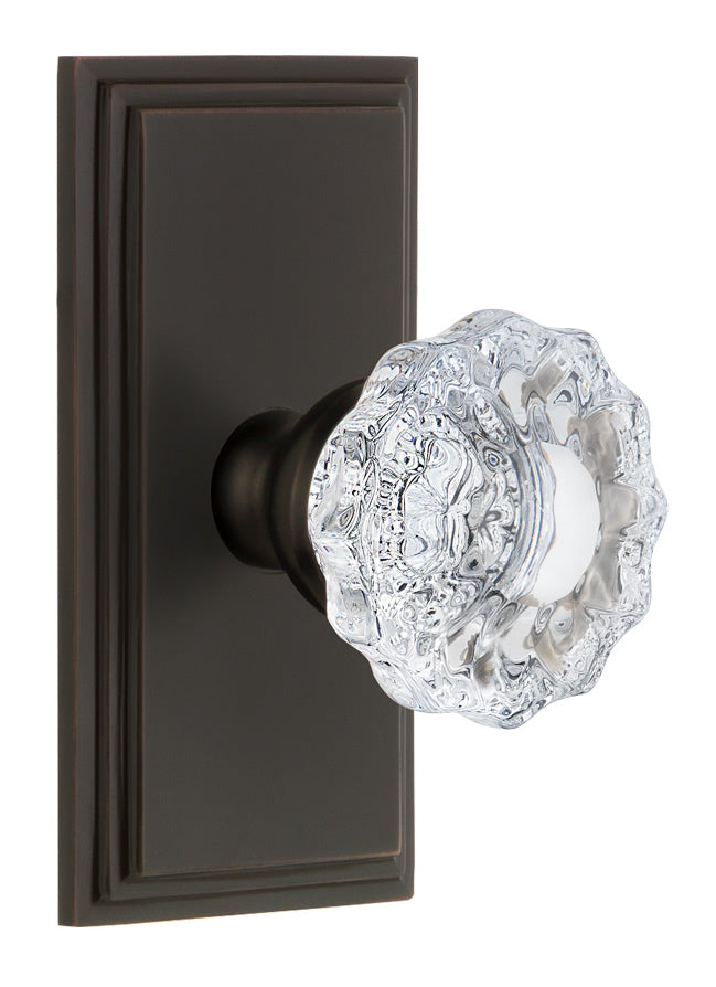 Grandeur Carre Plate with Versailles Knob