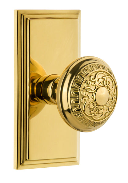 Grandeur Carre Plate with Windsor Knob