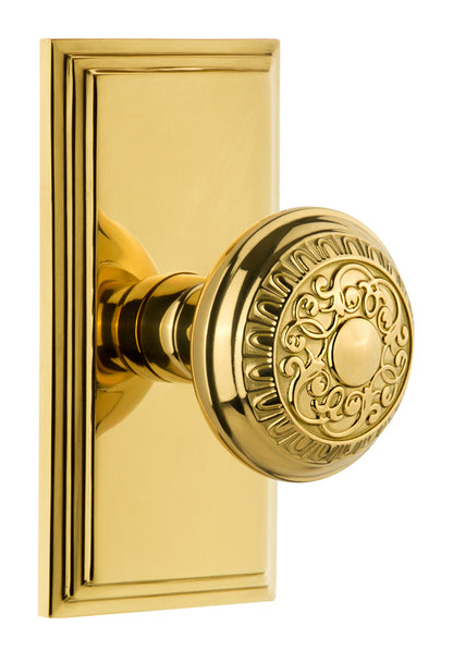 Grandeur Carre Plate with Windsor Knob