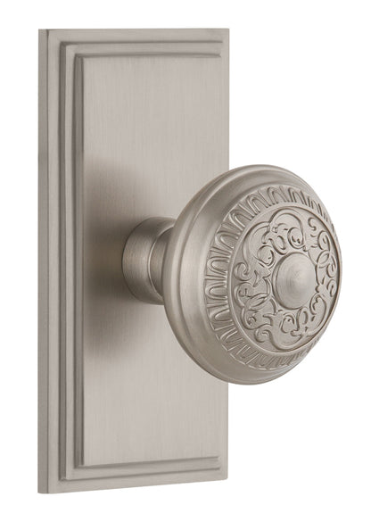 Grandeur Carre Plate with Windsor Knob