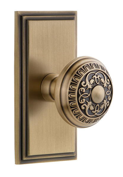 Grandeur Carre Plate with Windsor Knob
