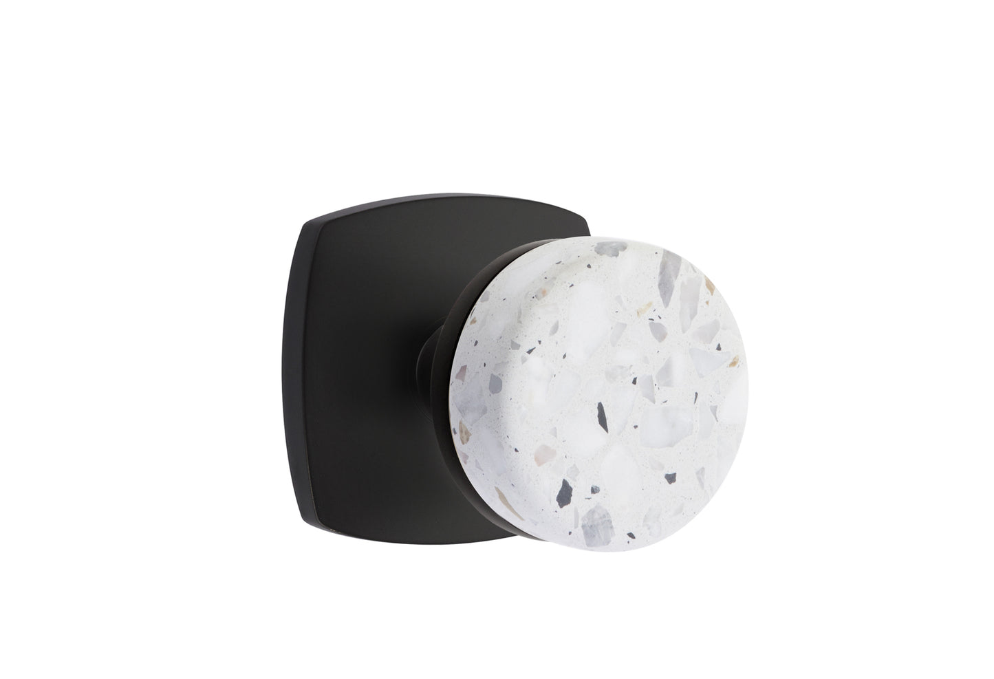 Emtek Conical Light Terrazzo Knob with Urban Modern Rosette