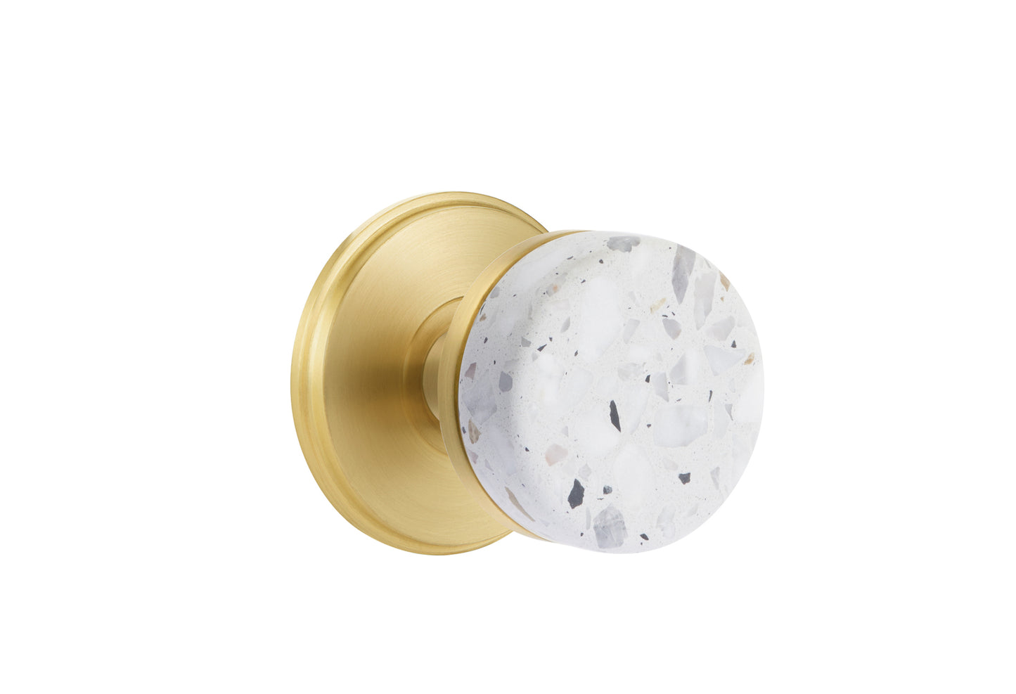 Emtek Conical Light Terrazzo Knob with Watford Rosette