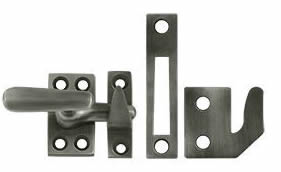 Deltana Solid Brass Small Casement Fastener Window Lock - Antique Brass