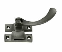 Deltana Solid Brass Reversible Casement Fastener Window Lock - Antique Nickel