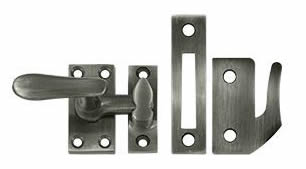 Deltana Solid Brass Medium Casement Fastener Window Lock - Antique Nickel