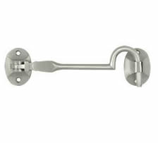 Deltana Solid Brass British Style Cabin Hook - Satin Nickel