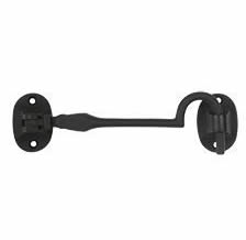 Deltana Solid Brass British Style Cabin Hook - Flat Black